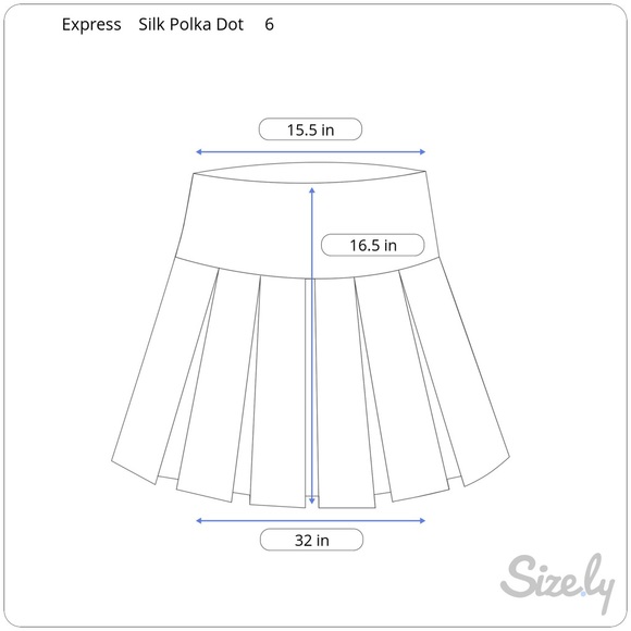 🔴•100% Silk• Polka Dot Chiffon Flirty Skirt - Picture 6 of 8